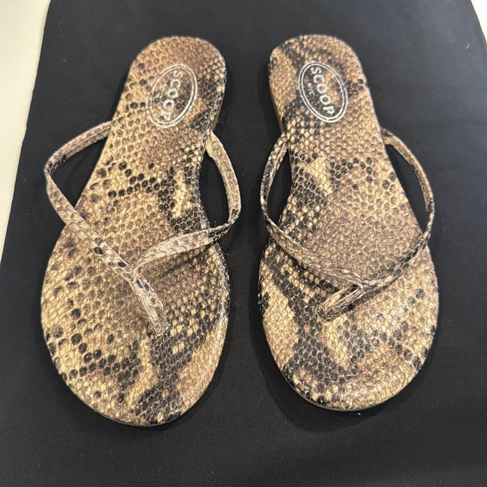 Scoop NYC Lizard Flip Flops 6